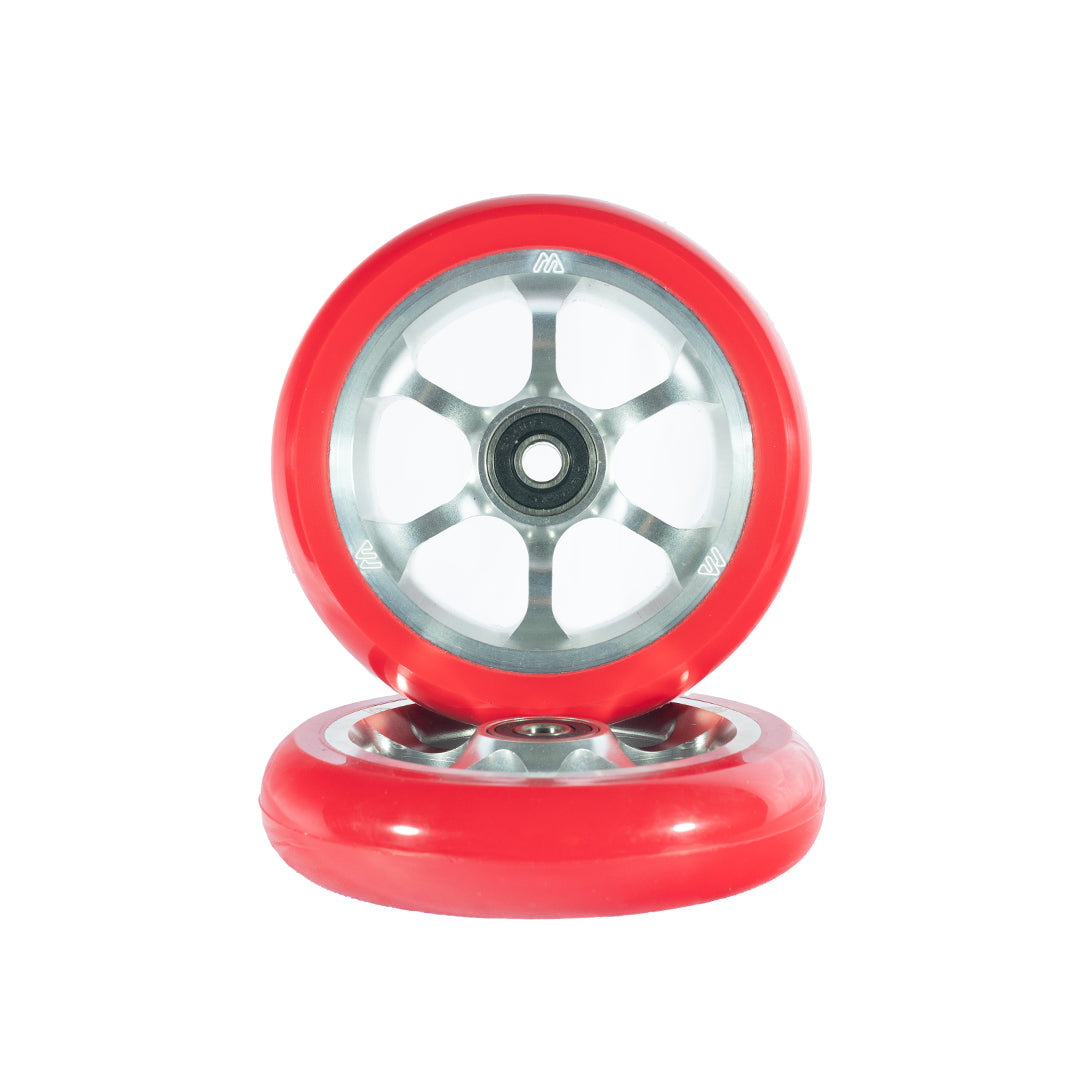 Mantra Orbit Wheels | Park | Red on Chrome